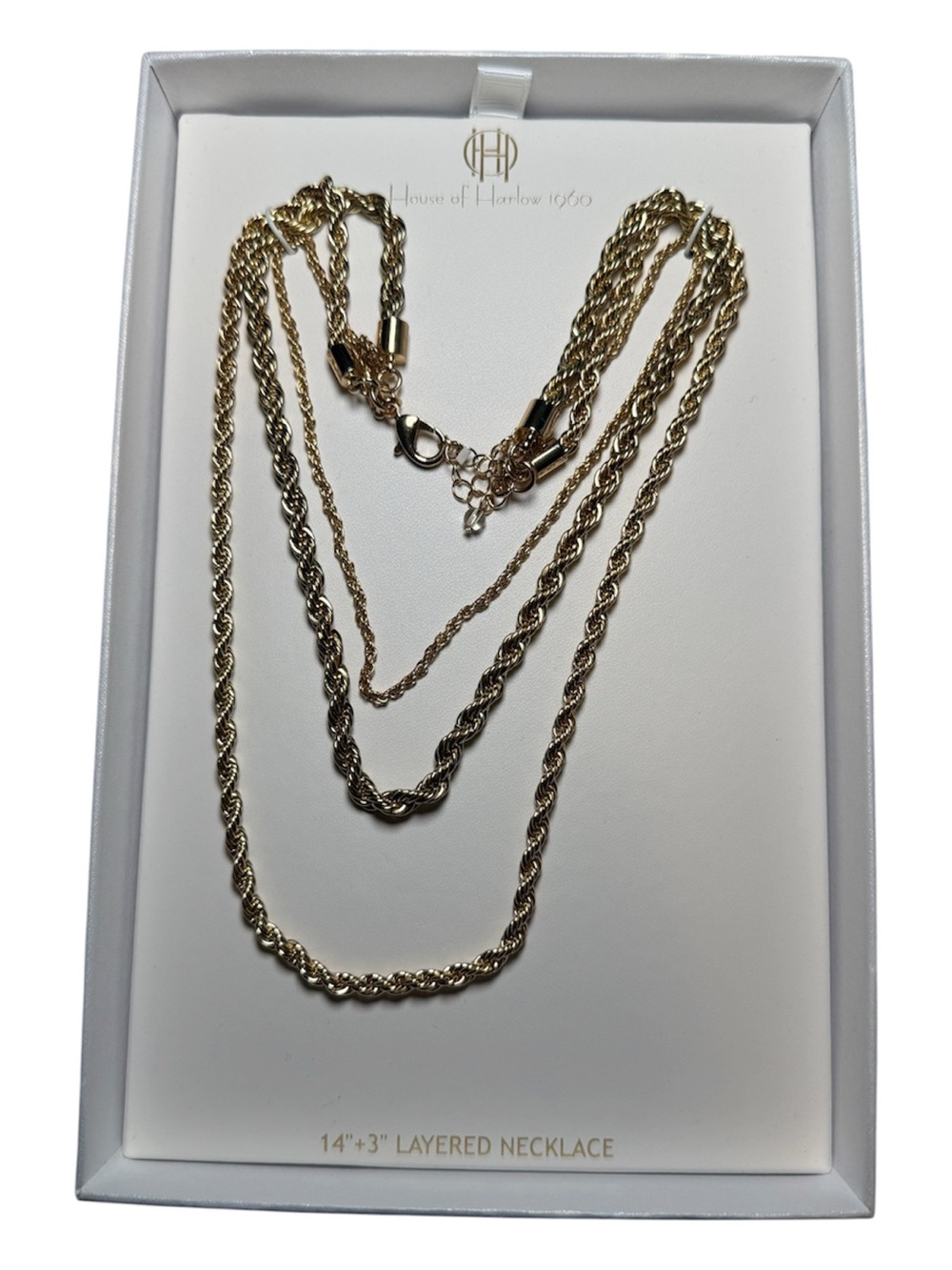 House of Harlow 1960 Gold Layered Rope Necklace